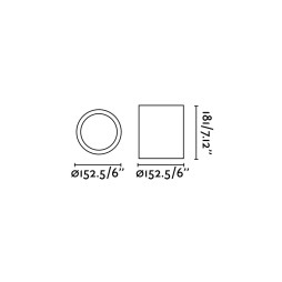 Plafón Pote blanco Faro